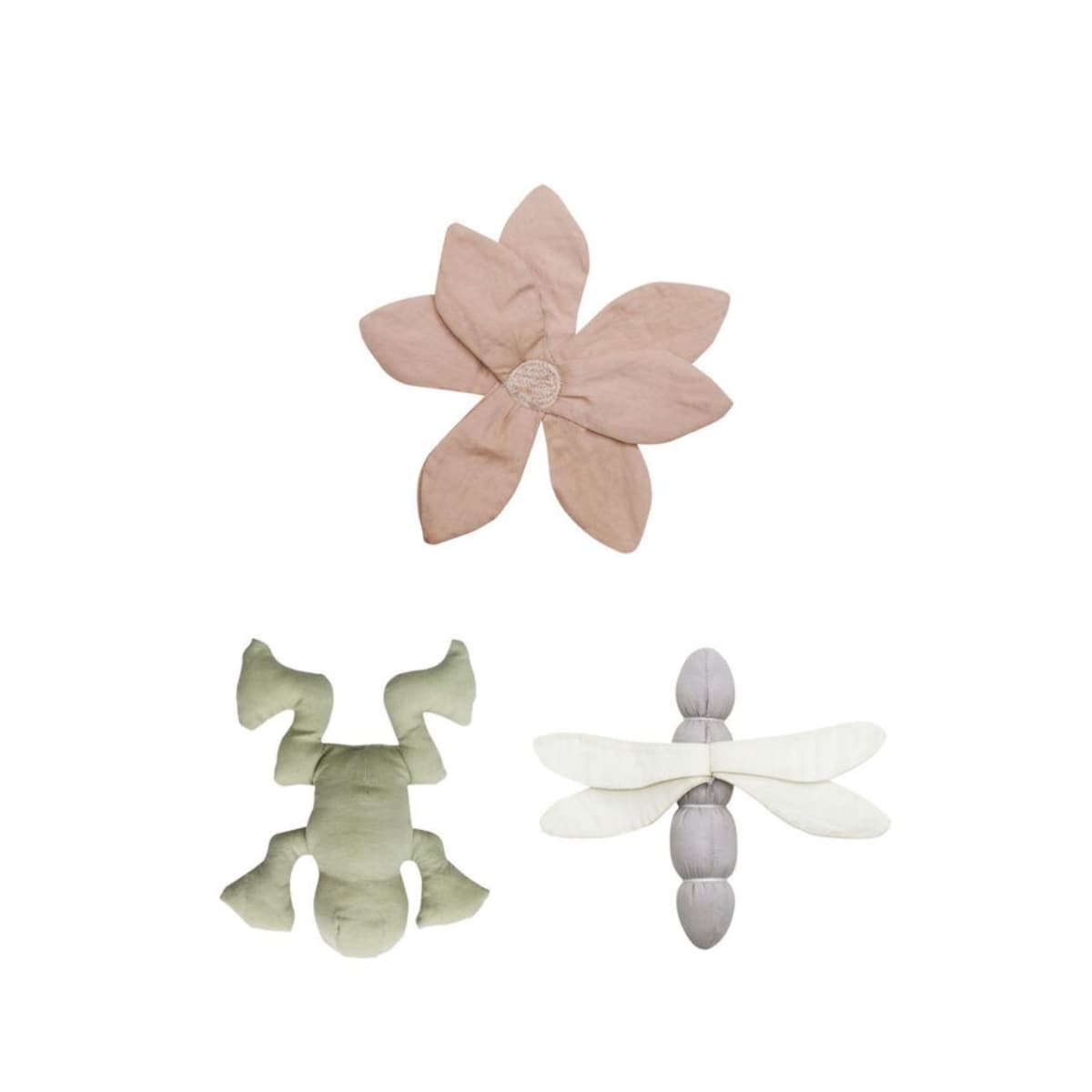 Zestaw 3 zabawek szeleszczących wraz z grzechotką Lily Pond Lorena Canals