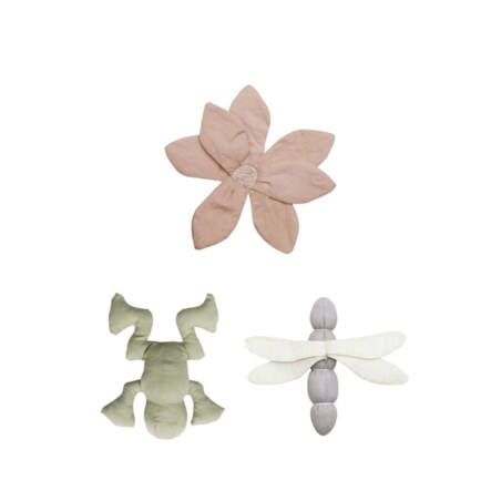 Zestaw 3 zabawek szeleszczących wraz z grzechotką Lily Pond Lorena Canals