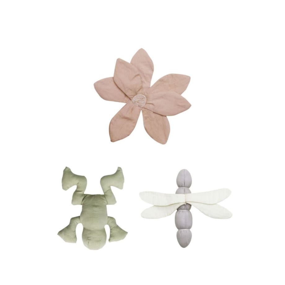 Zestaw 3 zabawek szeleszczących wraz z grzechotką Lily Pond Lorena Canals