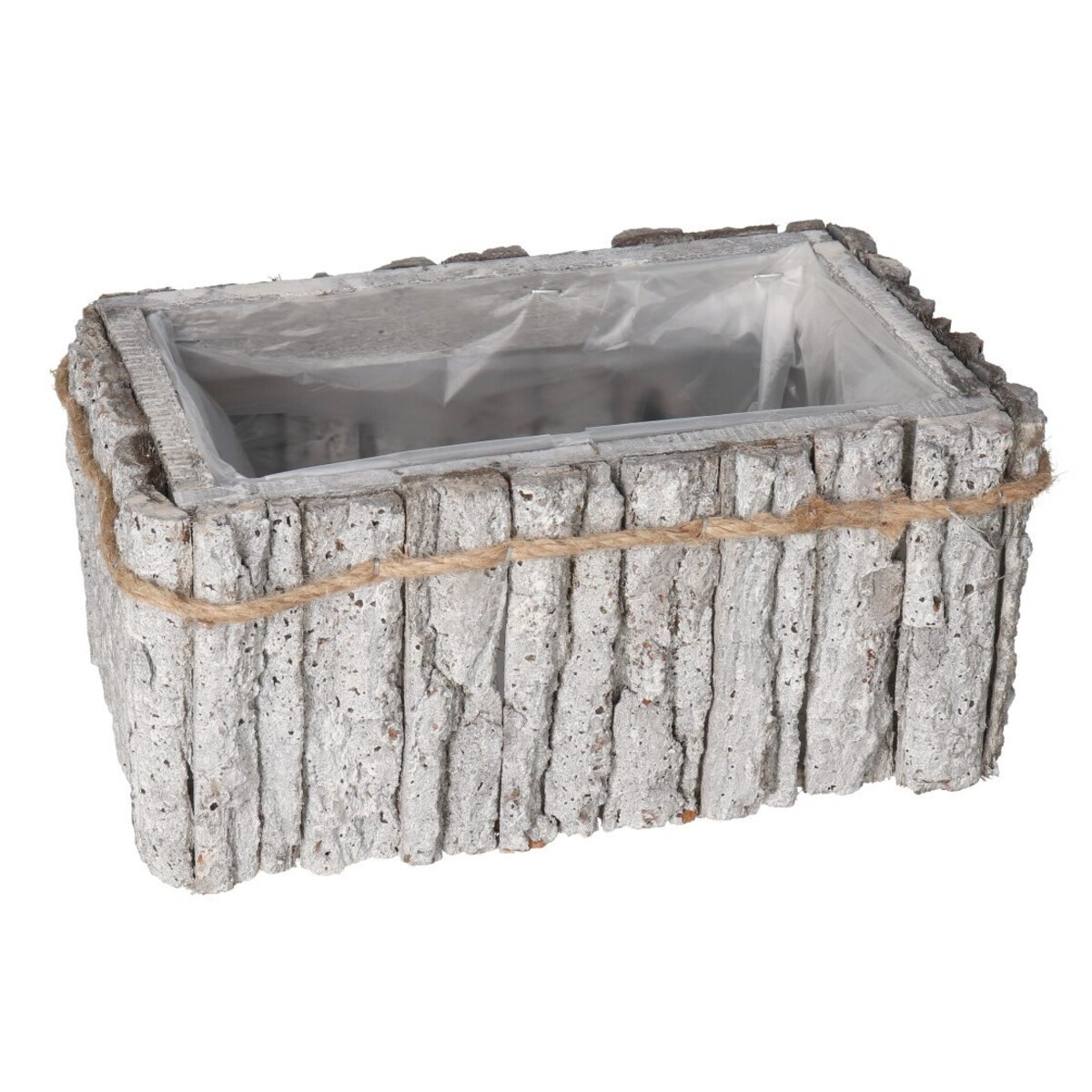 Doniczka Osłonka Drewniana Duża Kora Korytko Doniczki