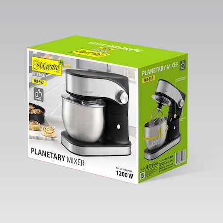 Maestro mikser planetarny z misą 3L 1200W MR557