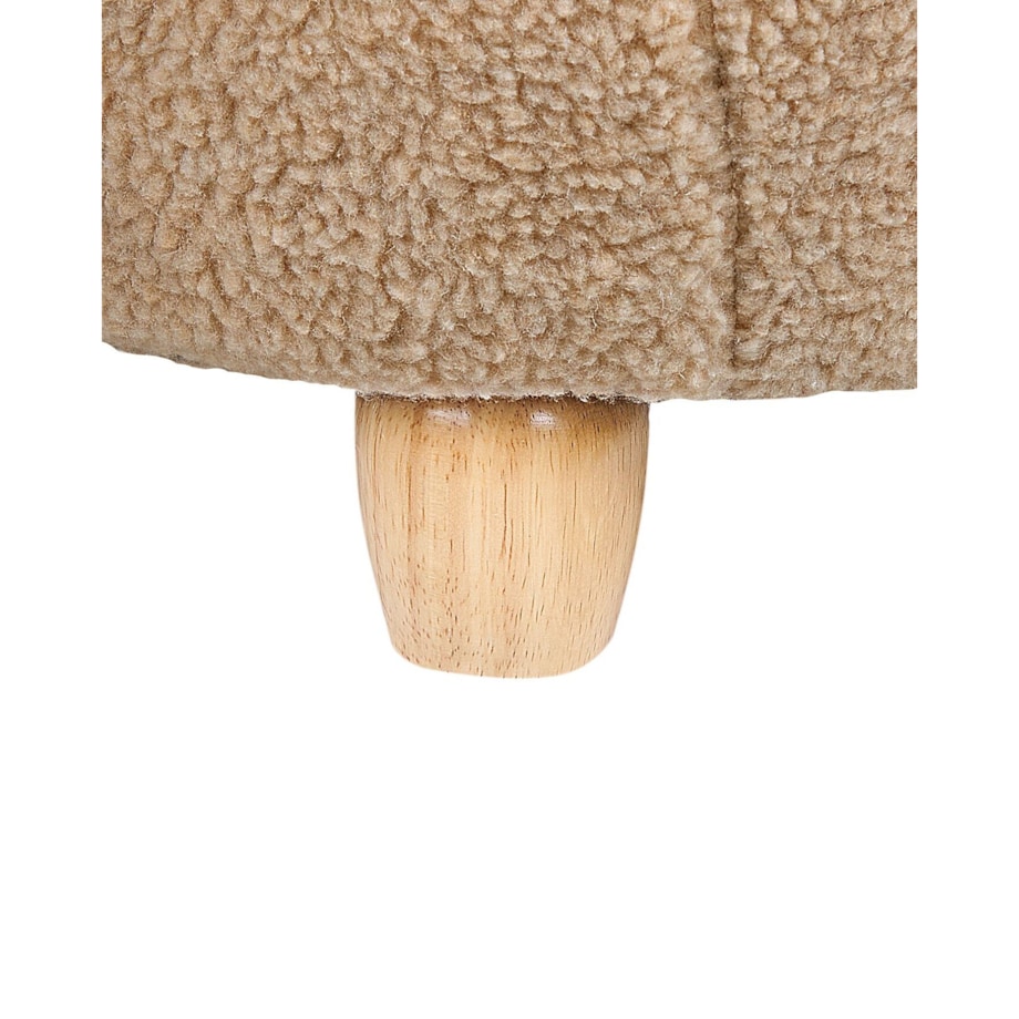 Fotel dziecięcy boucle miś jasnobrązowy MELBU