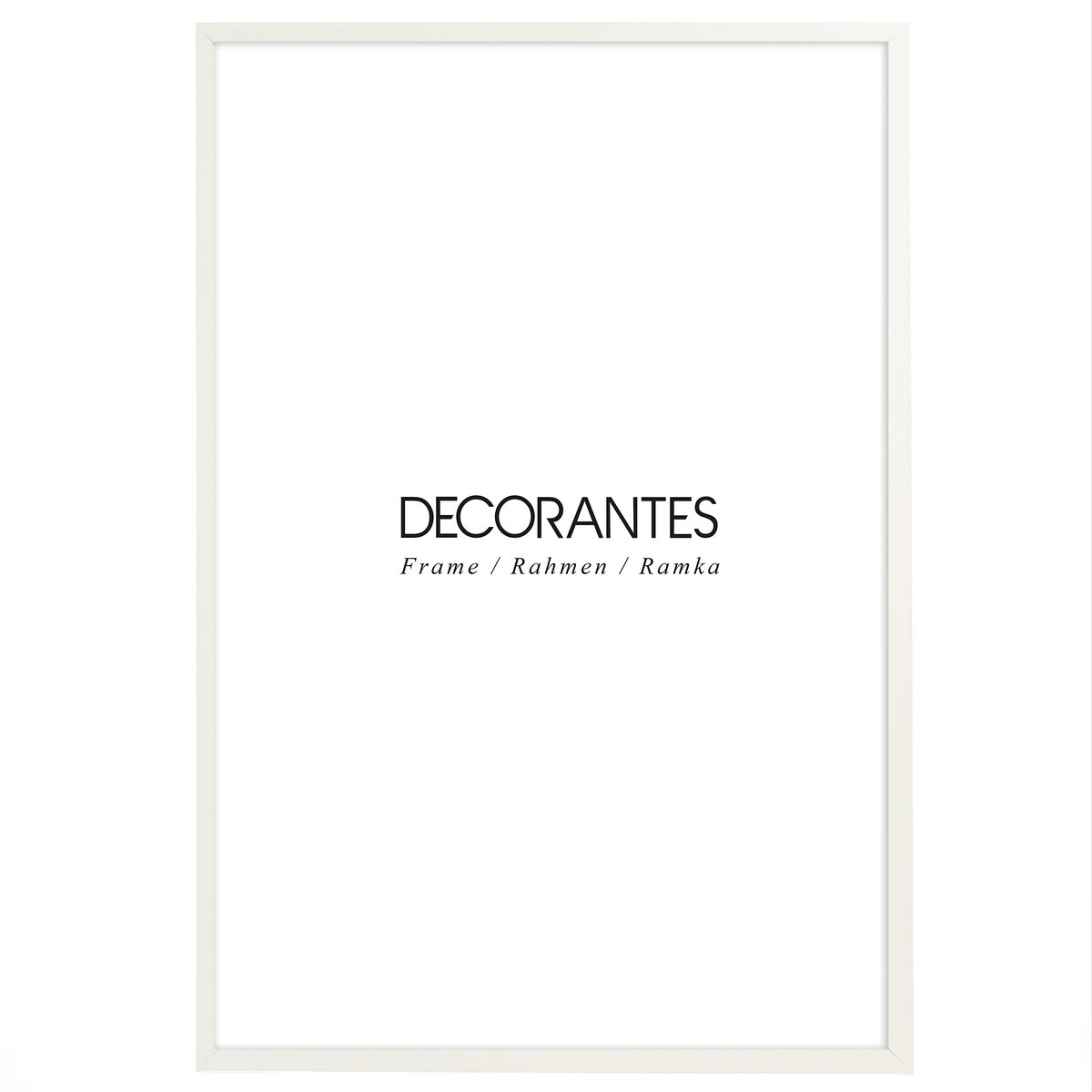 Biała ramka na zdjęcia 40x60 cm wisząca poziom pion rama MDF z plexi klasyczna ramka