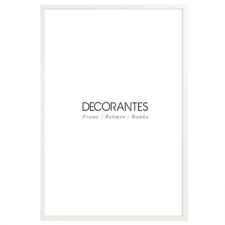 Biała ramka na zdjęcia 40x60 cm wisząca poziom pion rama MDF z plexi klasyczna ramka