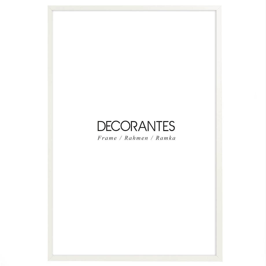 Biała ramka na zdjęcia 40x60 cm wisząca poziom pion rama MDF z plexi klasyczna ramka