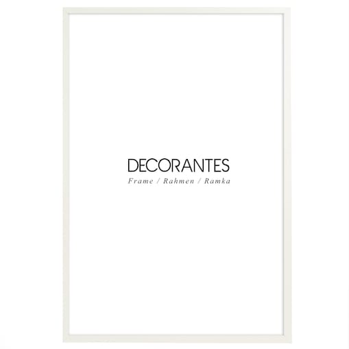 Biała ramka na zdjęcia 40x60 cm wisząca poziom pion rama MDF z plexi klasyczna ramka