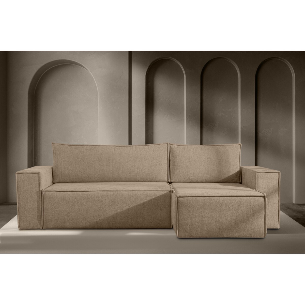 KONSIMO NAPI II Narożnik lewy/prawy, kolor brązowy