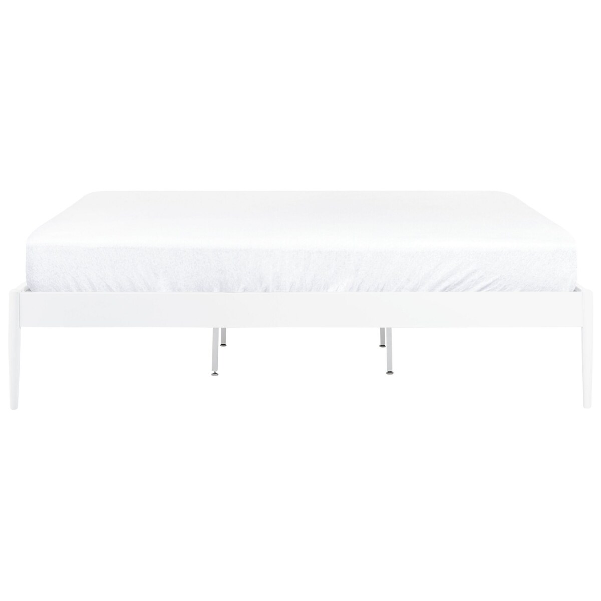 Łóżko metalowe 180 x 200 cm białe VAURS