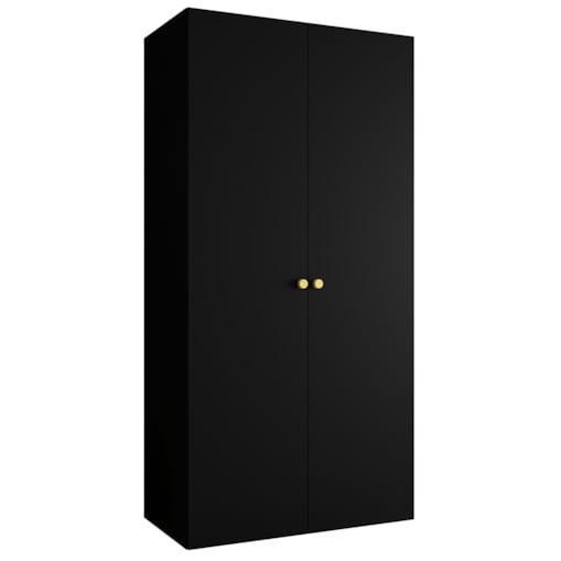 Szafa uchylna otwierana PARMA 1 100 wys. 202 cm Czarny + u. Złoty