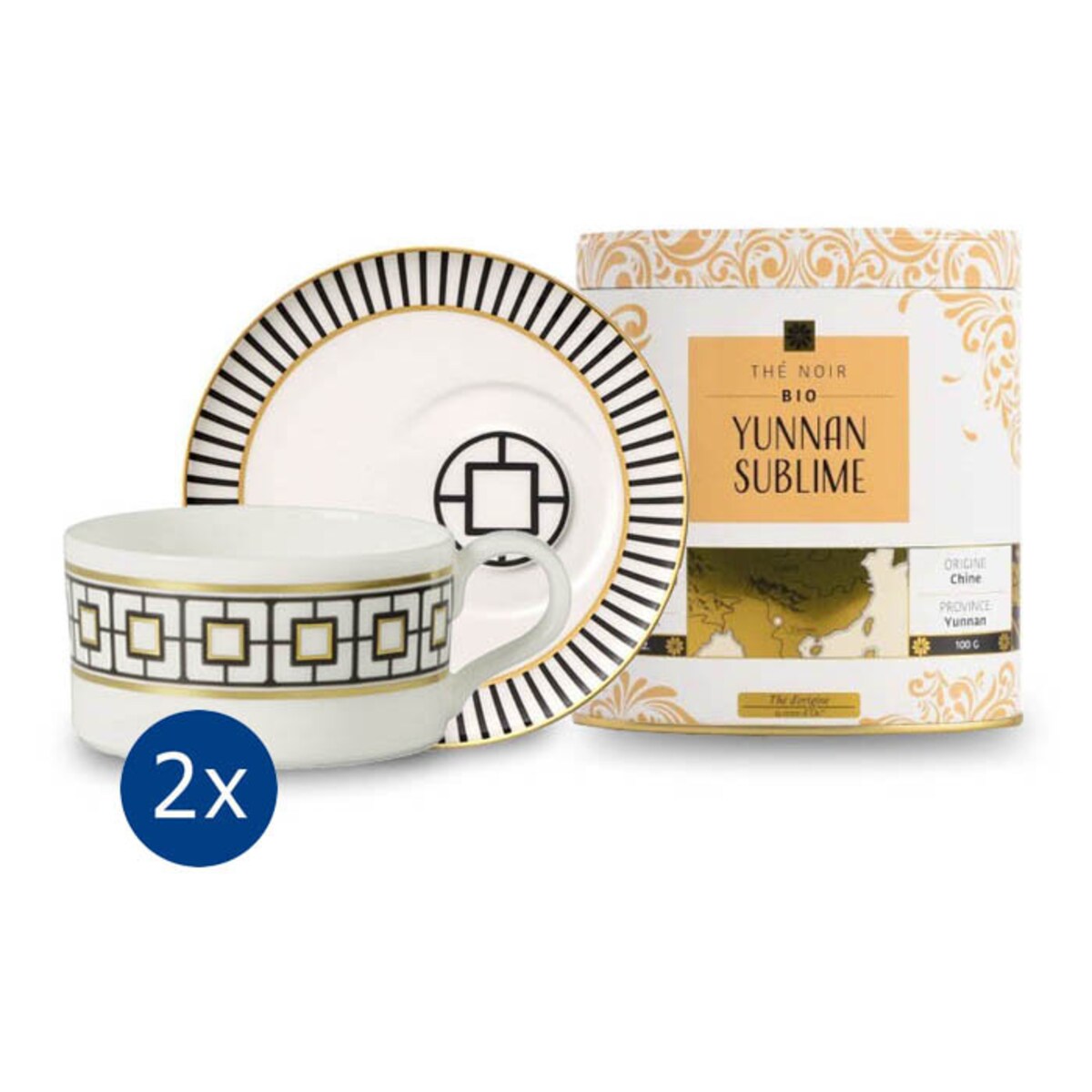 Zestaw prezent ślubny MetroChic + herbata, Villeroy & Boch