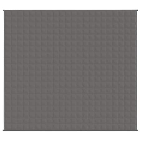vidaXL Koc obciążeniowy, szary, 200x225 cm, 9 kg, tkanina