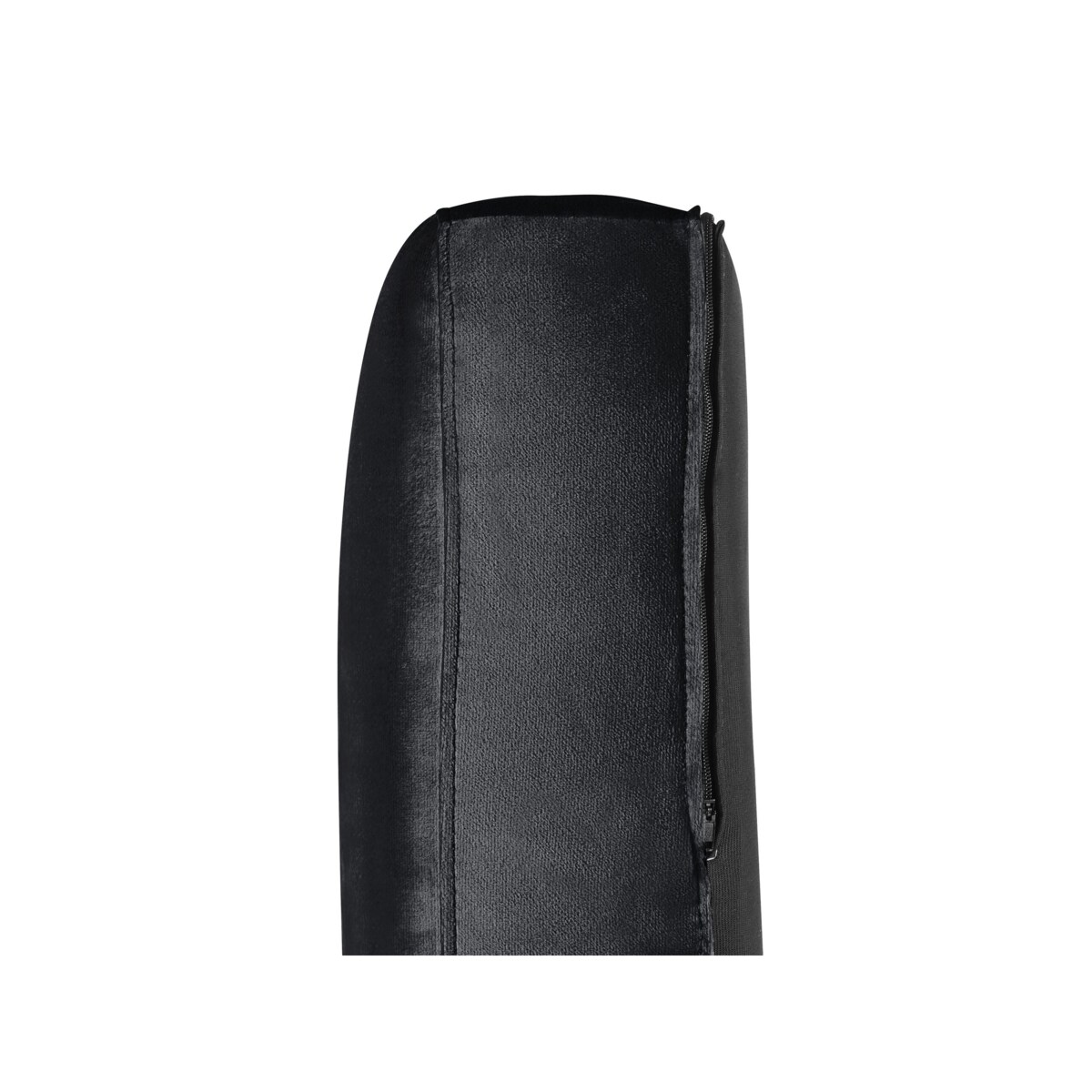 Sofa 3-osobowa welurowa czarna ARVIKA