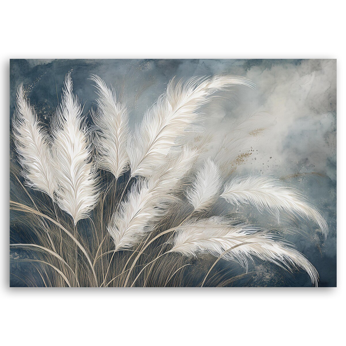 Feeby Obraz na płótnie, Trawa Pampasowa Botanika 120x80