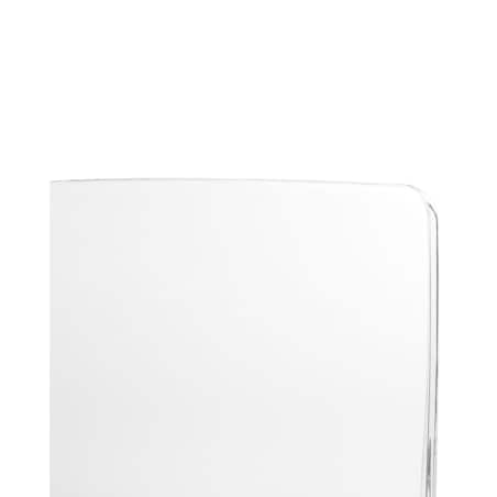 Zestaw 2 krzeseł do jadalni przezroczysty WESTBRIDGE