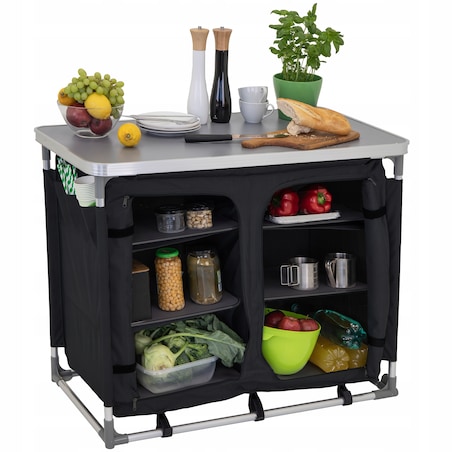 KUCHNIA TURYSTYCZNA SZAFKA stół składany ogrodowy torba KEMPINGOWY stolik