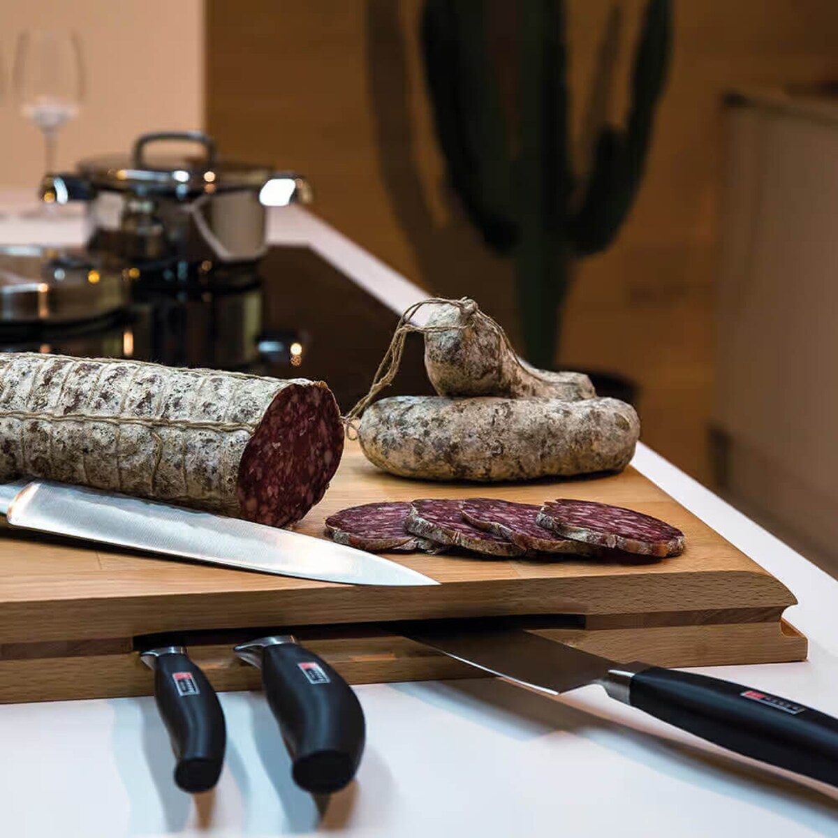 Dwustronna deska do krojenia z drewna bukowego Artelegno Torino - 40 cm