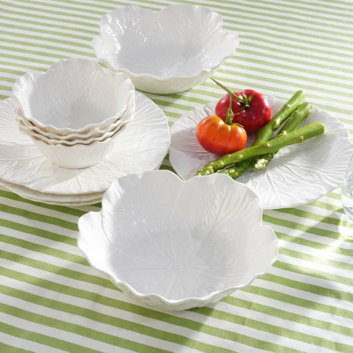 VILLA ITALIA Talerz deserowy śniadaniowy porcelanowy 20,5 cm BRASSICO