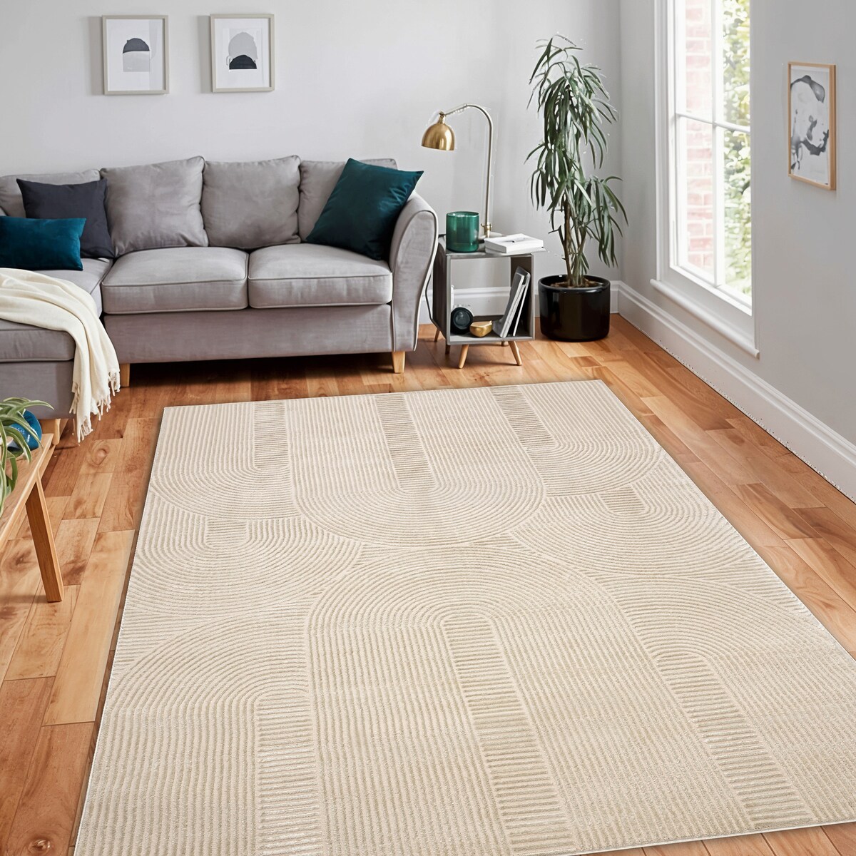 Dywan BALANCE 9086 taupe - Geometryczny, 180x270 cm