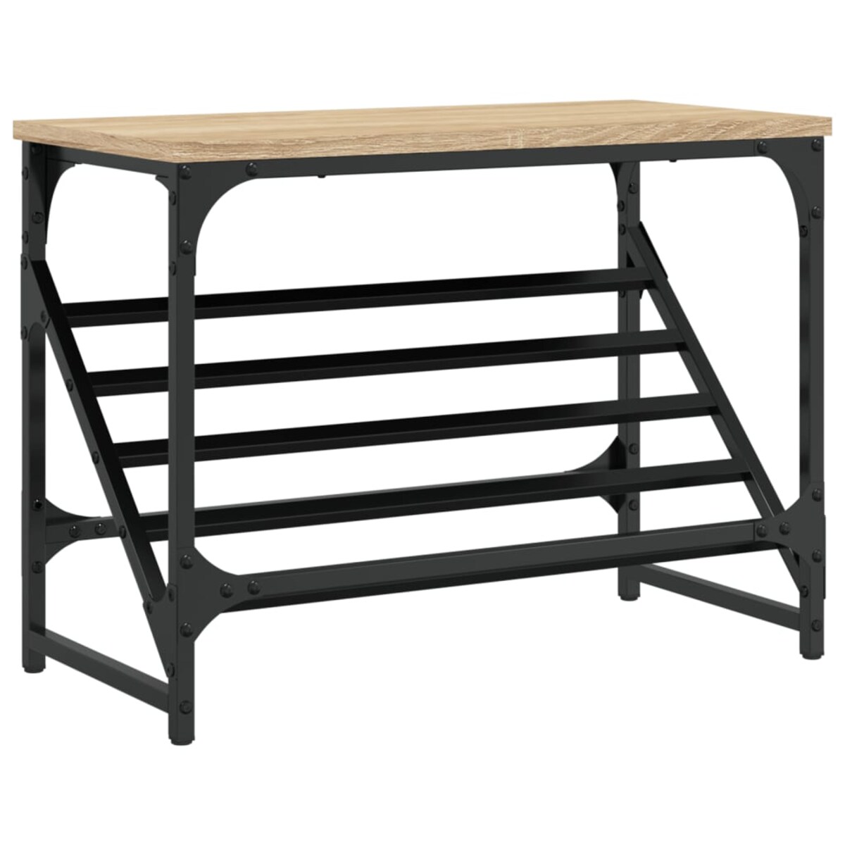 vidaXL Stojak na buty, dąb sonoma, 60x30x45cm, materiał drewnopochodny