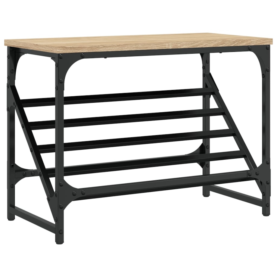 vidaXL Stojak na buty, dąb sonoma, 60x30x45cm, materiał drewnopochodny