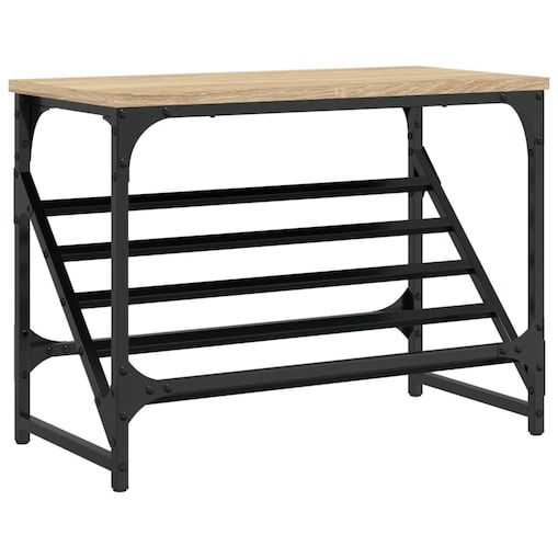 vidaXL Stojak na buty, dąb sonoma, 60x30x45cm, materiał drewnopochodny