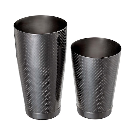 Shaker tin tin Diamond Lattice, czarny, Barfly, 830/530ml