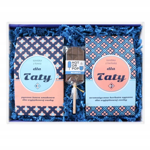 Zestaw prezentowy BOX na DZIEŃ OJCA prezent upominek dla TATY kawy herbaty