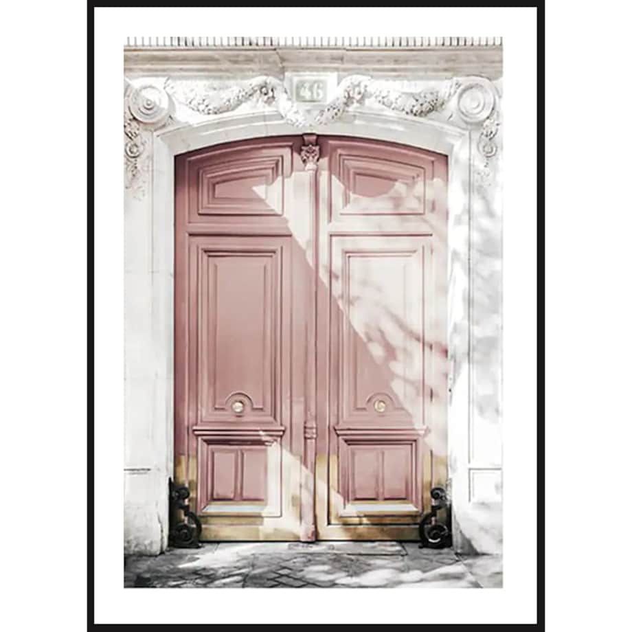 Poster Story, Plakat, Obraz - Różowe Drzwi, wymiary 70 x 100 cm
