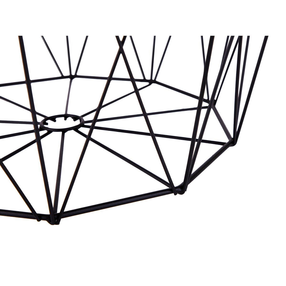 Stolik pomocniczy jasne drewno z czarnym ELIDA