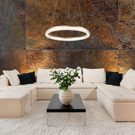 Lampa sufitowa wisząca Light Prestige Midway złoty LED CCT 3000K/4000K/6000K (regulowana) 1 szt.