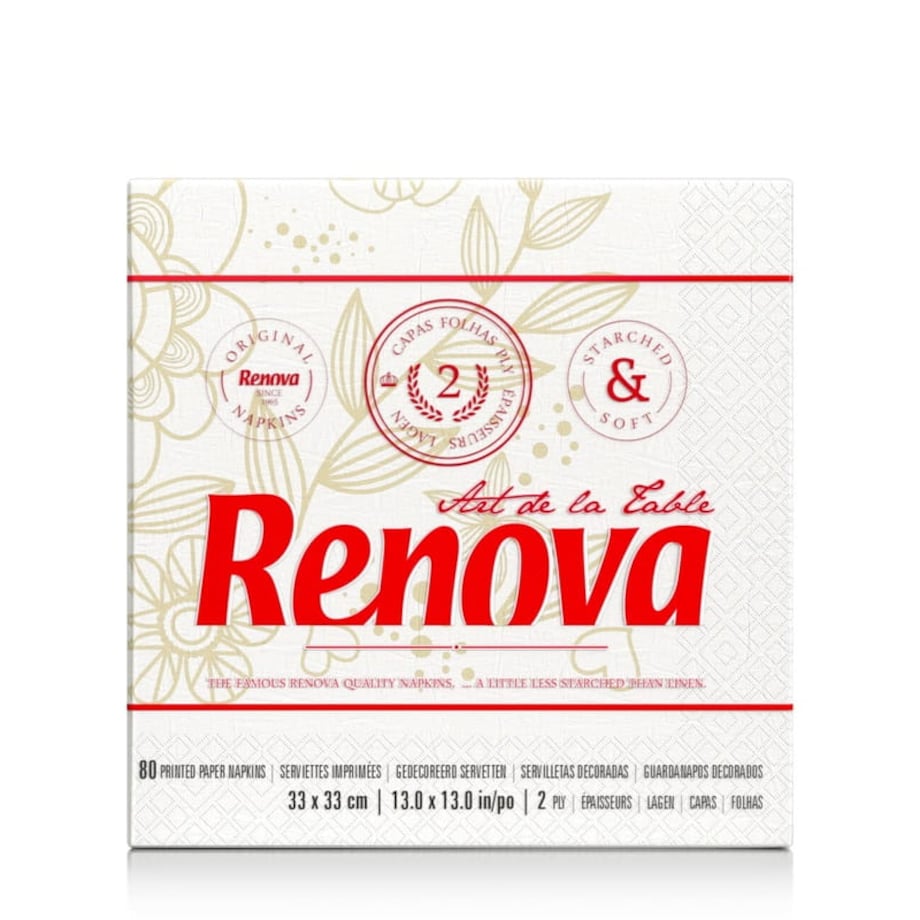 Serwetki papierowe Renova Art de la table deco 80 szt