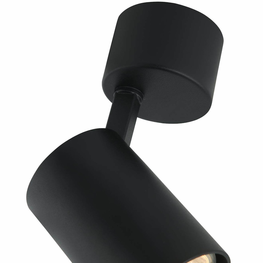 Regulowana LAMPA sufitowa Tuka Nero Orlicki Design metalowa OPRAWA spot tuba czarna