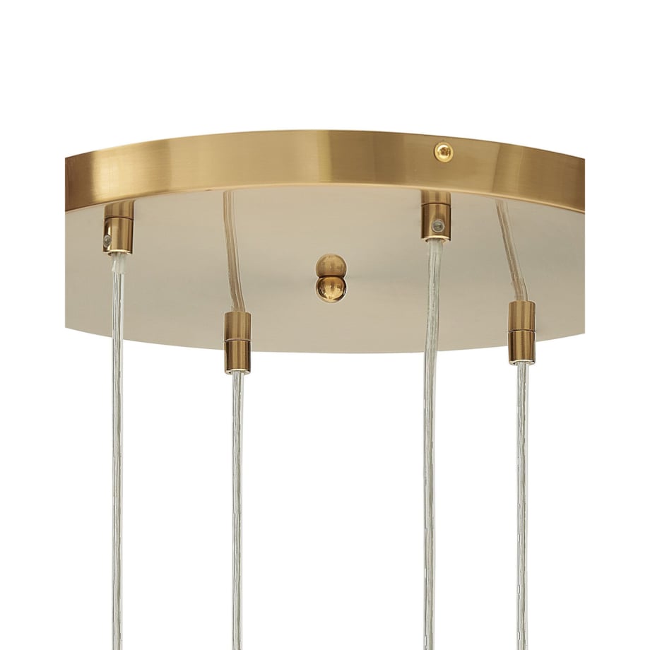 Lampa wisząca szklana 6-punktowa wielokolorowa TOOMA