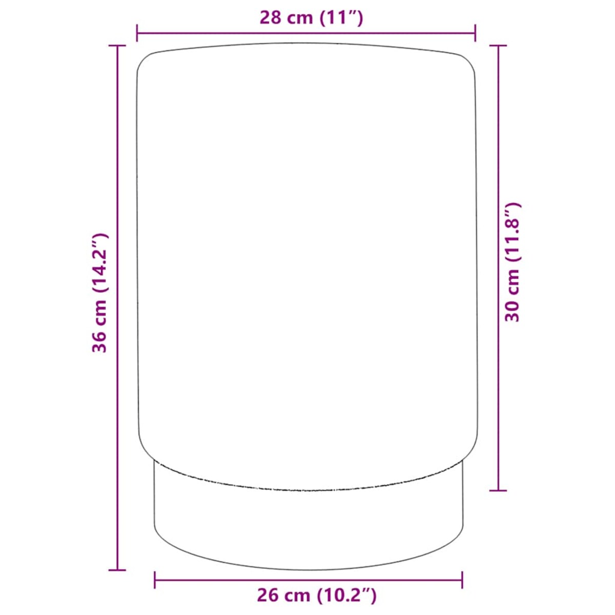 vidaXL Stołek, niebiesko-złoty, aksamit 28 x 36 cm