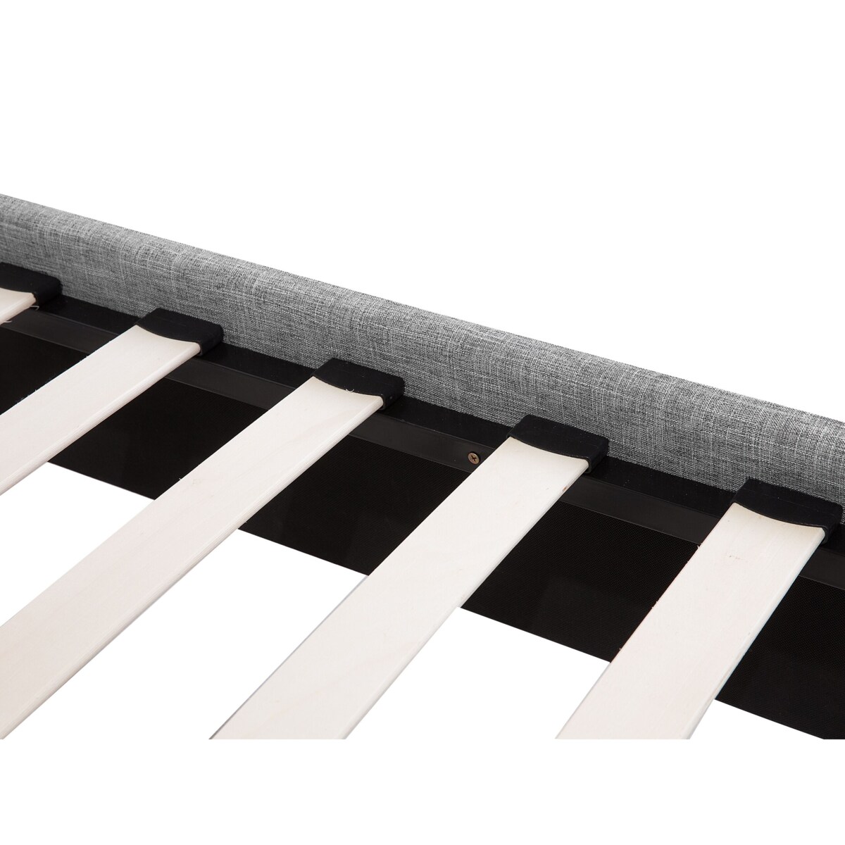 Łóżko SENNEZ 90 x 200 cm Jasnoszary