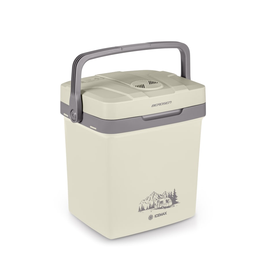 Lodówka turystyczna samochodowa 12V/230V USB funkcja grzania 26l Berdsen