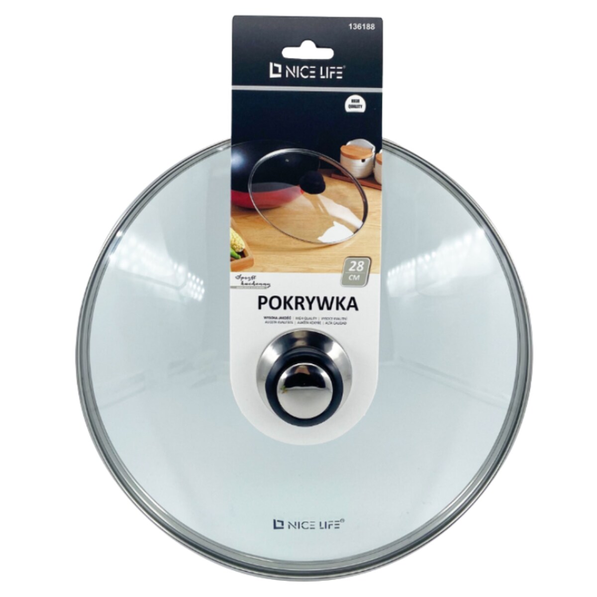 szklana pokrywka do garnka szkło hartowane 28 cm
