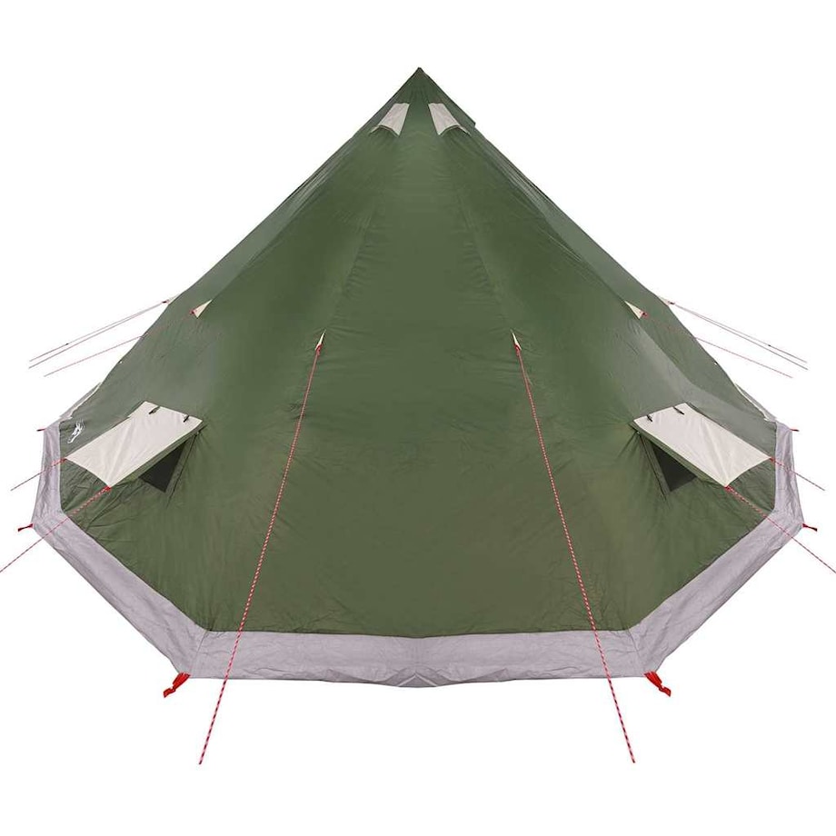 vidaXL Rodzinny namiot tipi z dachem Zielony 560 x 560 x 300 cm