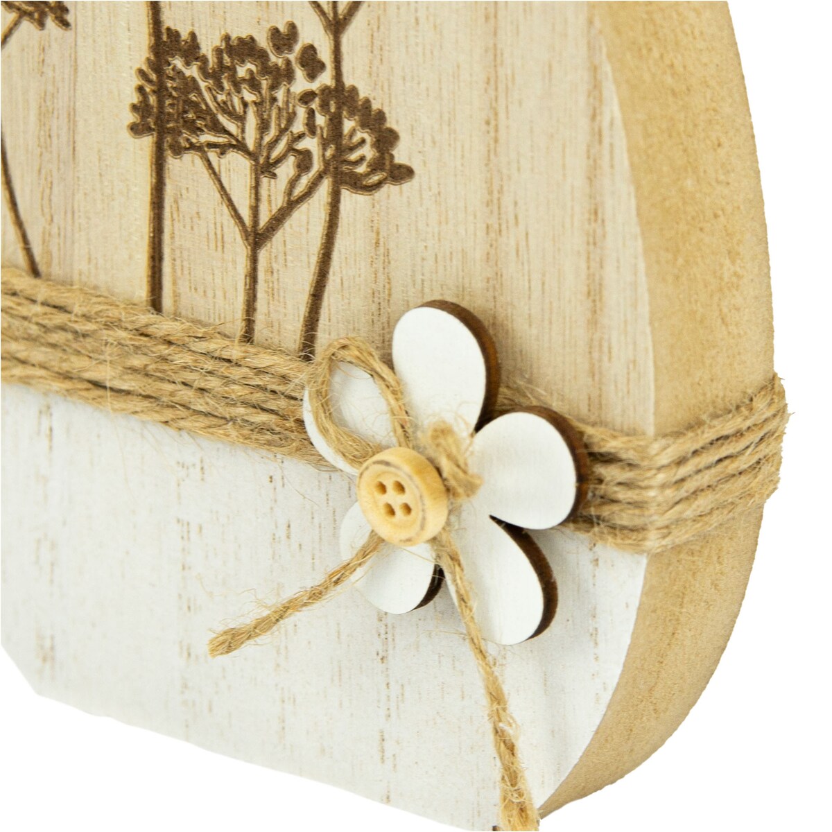 Ozdoba Jajko Wielkanocne 14 Cm Dekoracja Pisanka Na Stół Drewniane Koper