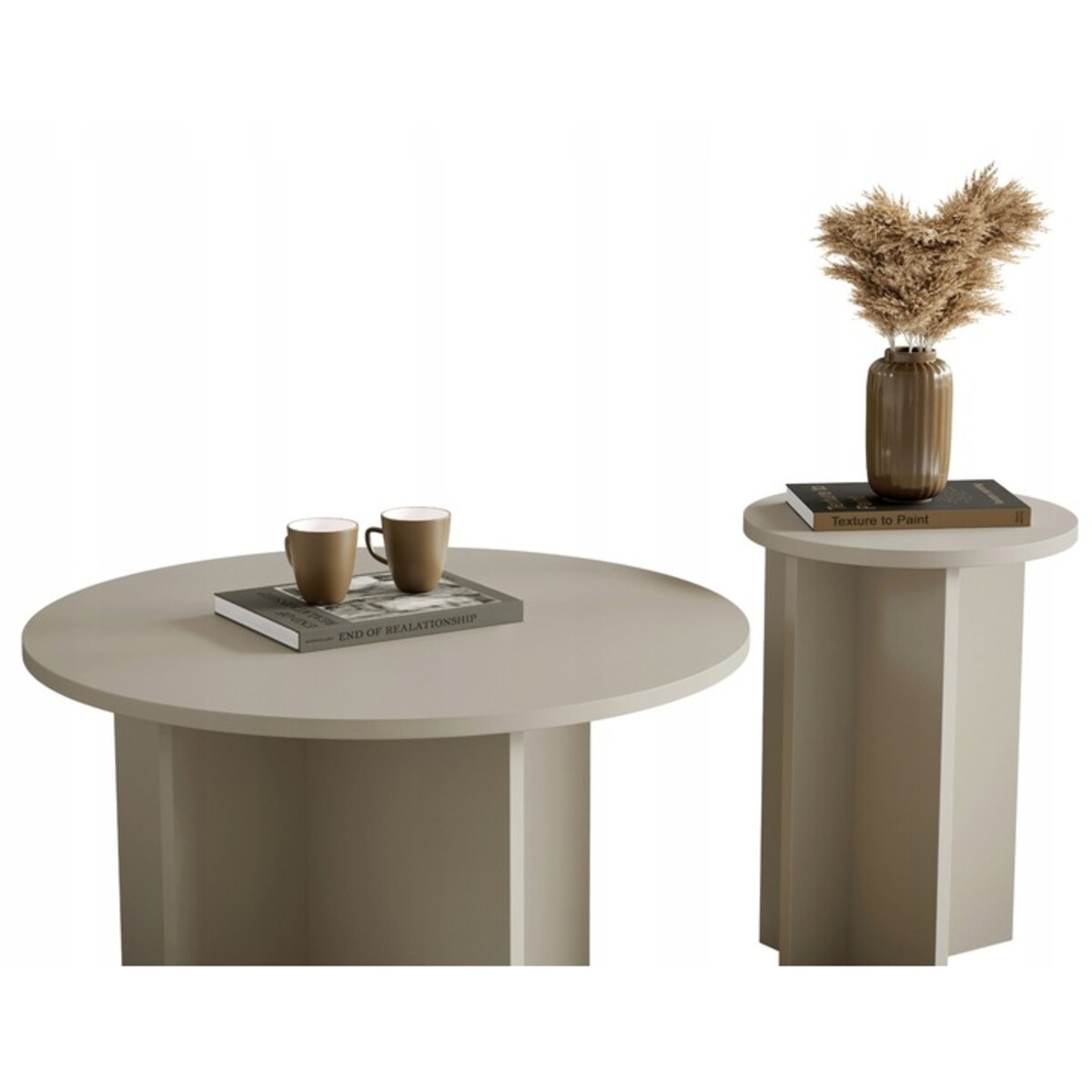 Zestaw Dwóch Stolików Do Salonu Kaszmir TAVO 70/35CM