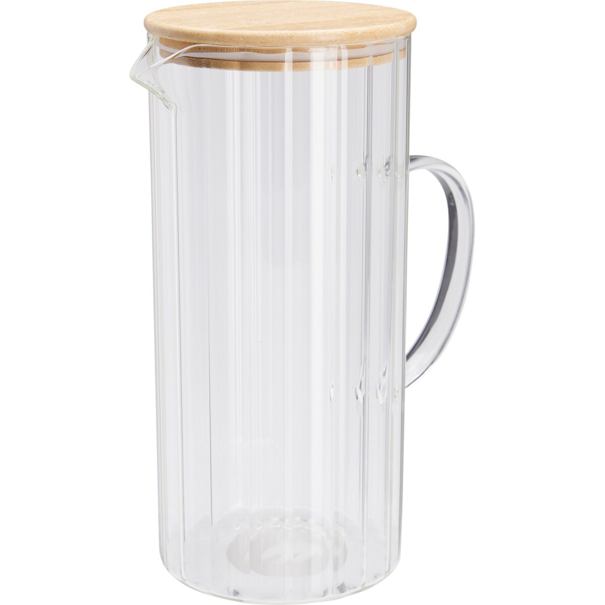 Dzbanek na wodę szklany NATO, ryflowane szkło 1,4 l