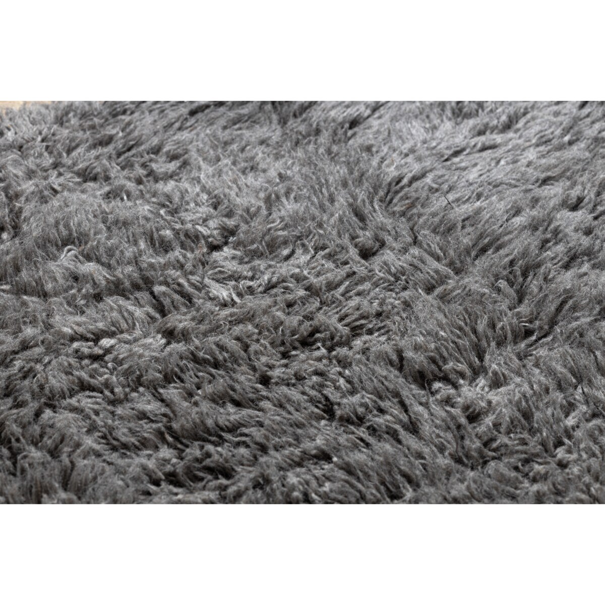 FLOKATI WEŁNIANE koło szare koło 200 cm