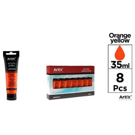 farba akrylowa orange yellow artix pp639-06, 35ml