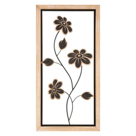 Dekoracja ścienna Girish - B, kolor brązowy i czarny, żelazo i płyta MDF, 30 x 60 cm, do salonu i przedpokoju, Mauro Ferretti