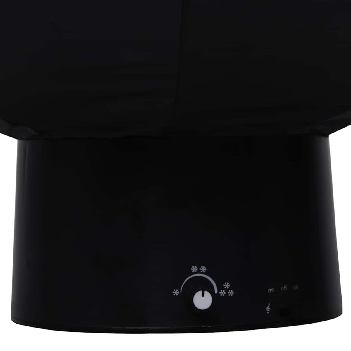 vidaXL Choinka sypiąca śniegiem, podstawa parasolowa, czarna, 75 cm