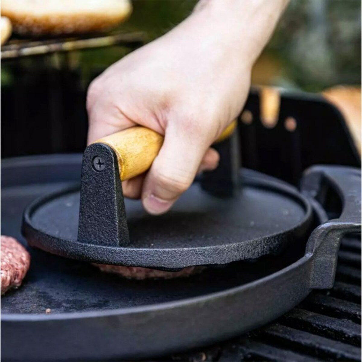 Żeliwna Praska Do Burgerów Steków Kinghoff