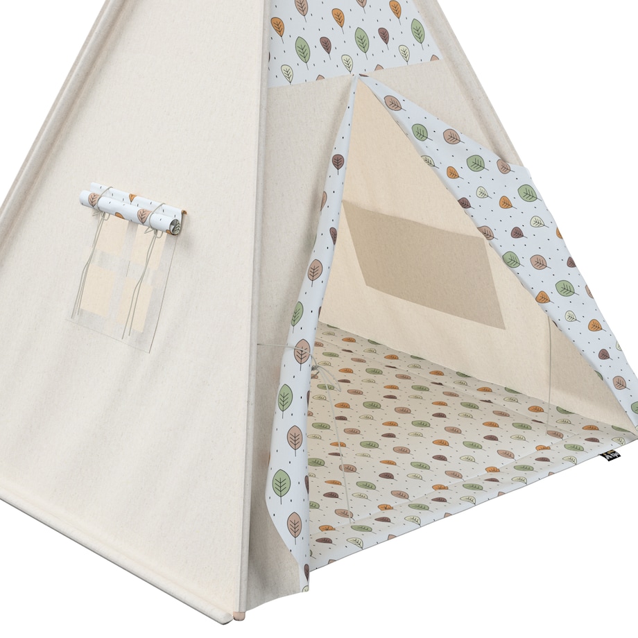 Tipi, ecru-brązowy, 110 x 110 x 155 cm, Magic Collection