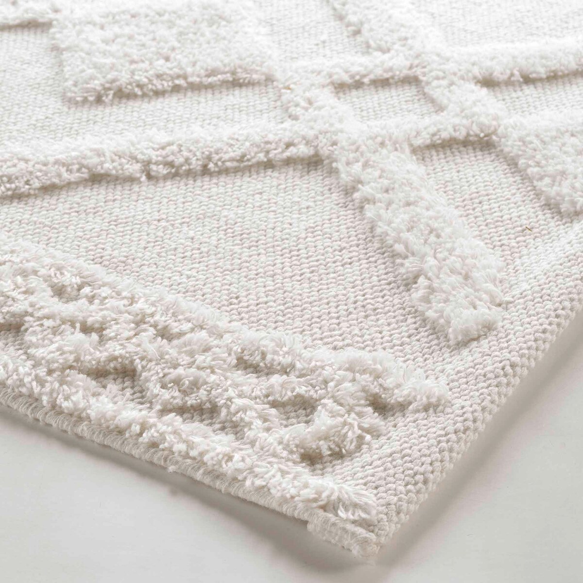 Dywanik łazienkowy GLADIS, 100% bawełny, ecru, 50 x 80 cm