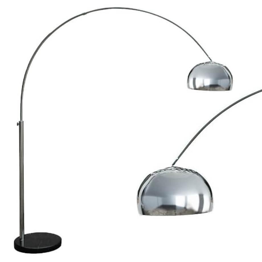 Stojąca lampa podłogowa Soho metalowa do salonu chrom