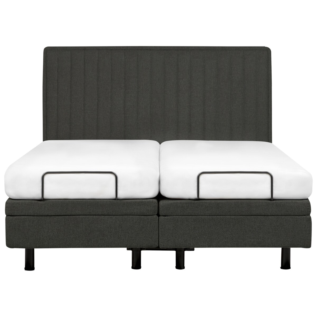 Łóżko regulowane DUKE II 160 x 200 cm Ciemnoszary